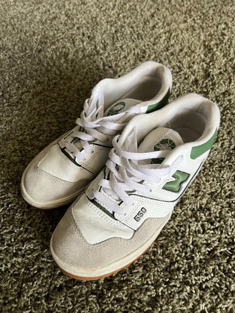 New Balance Boys Size 7 550 Trainers in Green